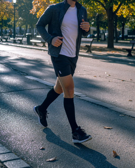Kompresijske nogavice po 21 km polmaratona